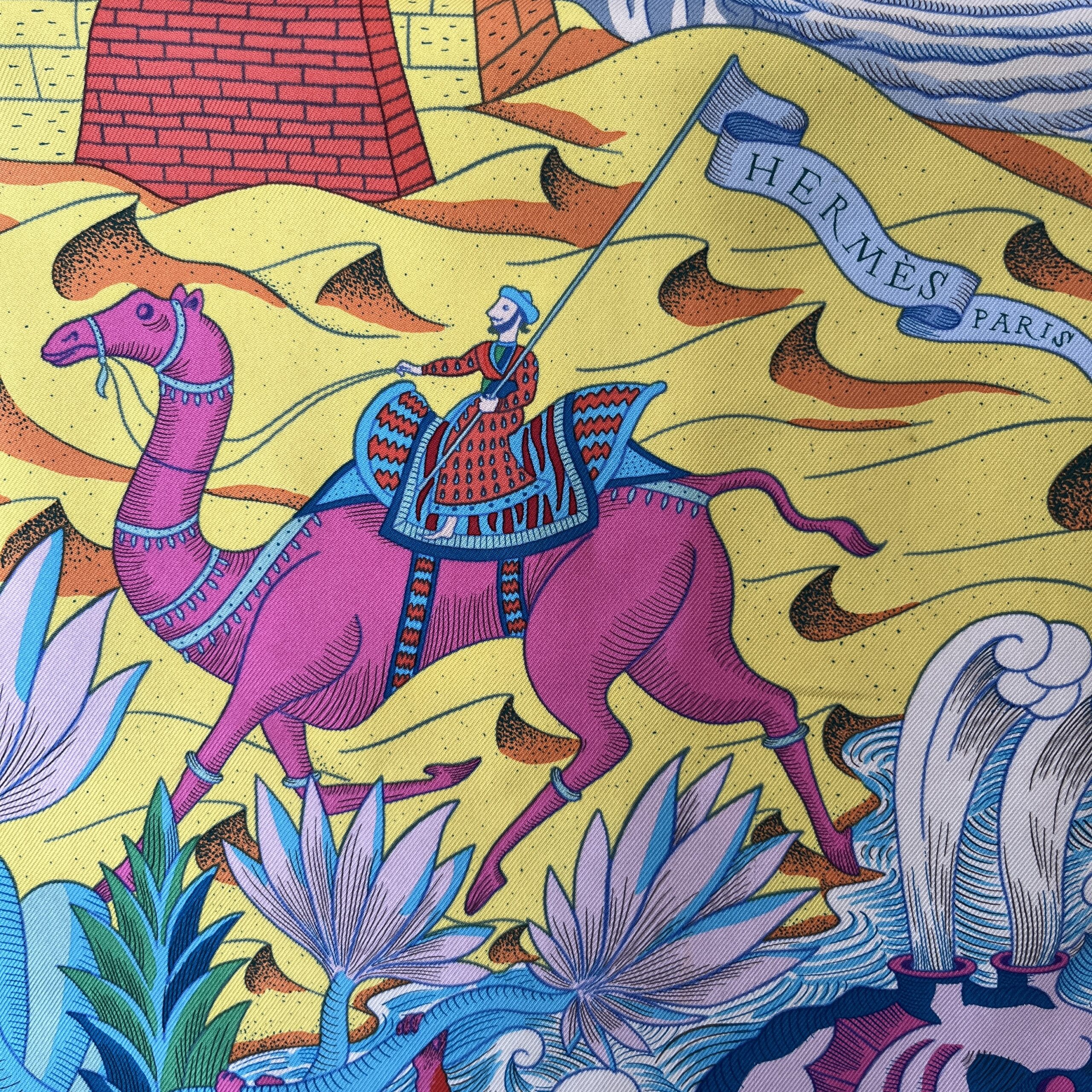 Vintage Hermes Scarf Cosmographia Universalis