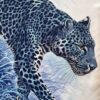 Hernes Scarf Panthera Pardus by Robert Dallet in blue
