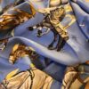 Hermes Scarf En Piste by Robert Dallet in Blue