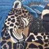 Hermes Scarf Jaguar Quetzal by Alice Shirley in Blue