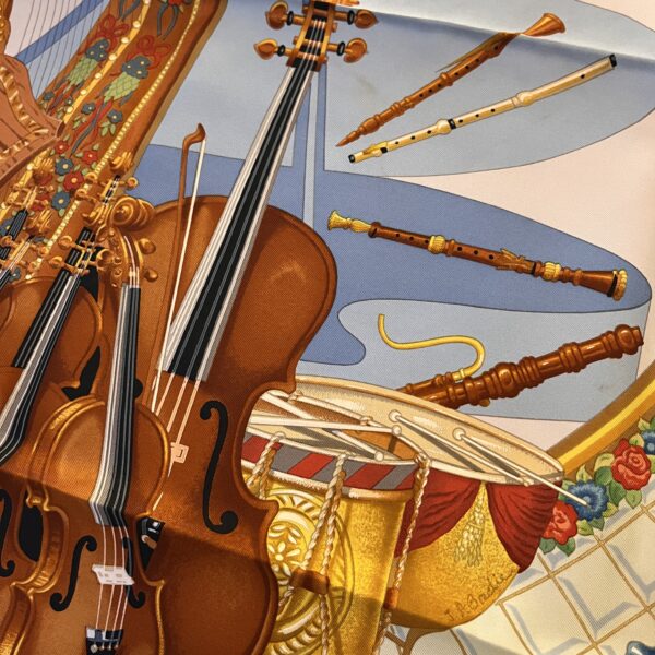 の*ん様 HERMES エルメス スカーフ Hommage a Mozart Hermes Scarf Hommage a Mozart MINT! Gorgeous and Sought After