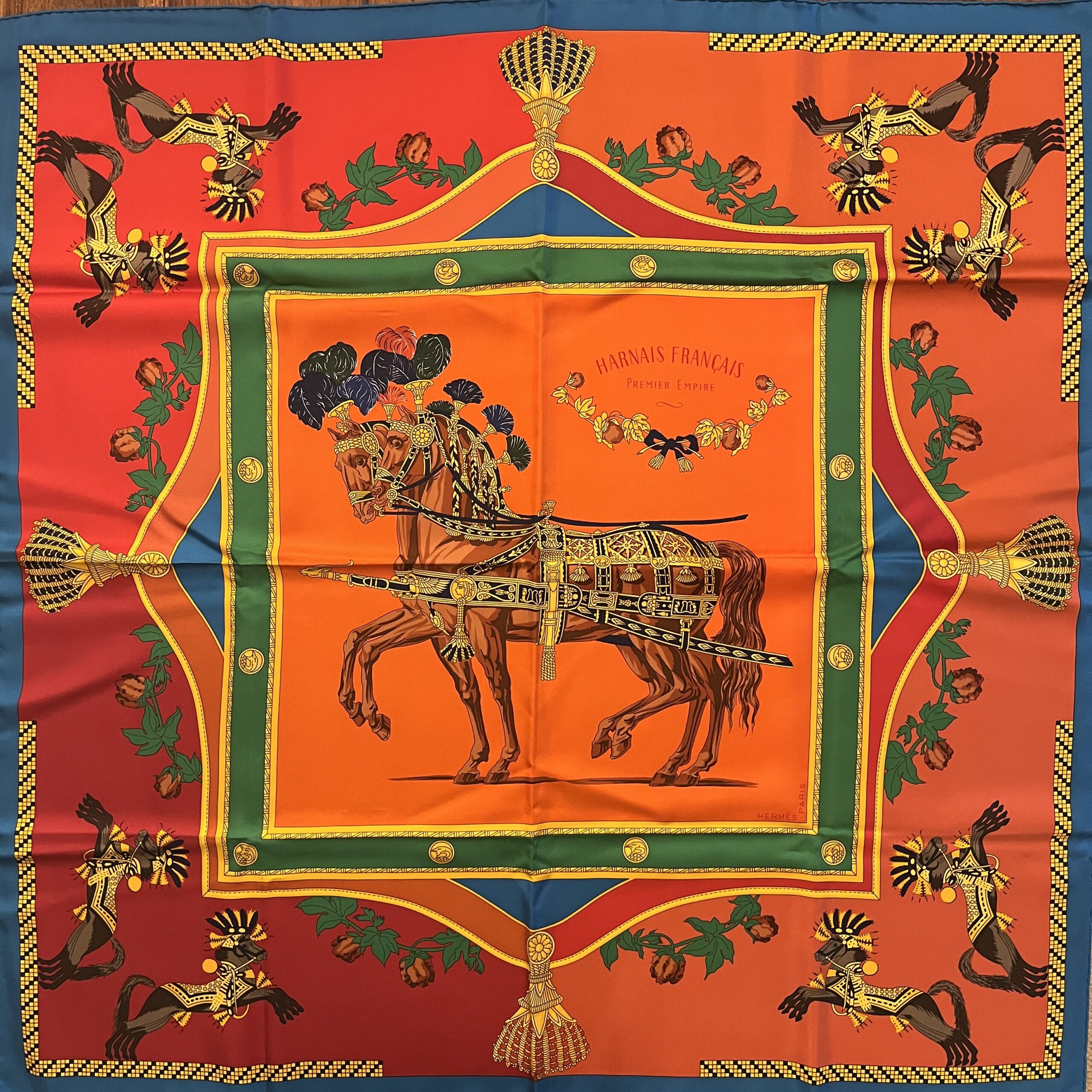 Hermes Scarf Harnais Francais Remix