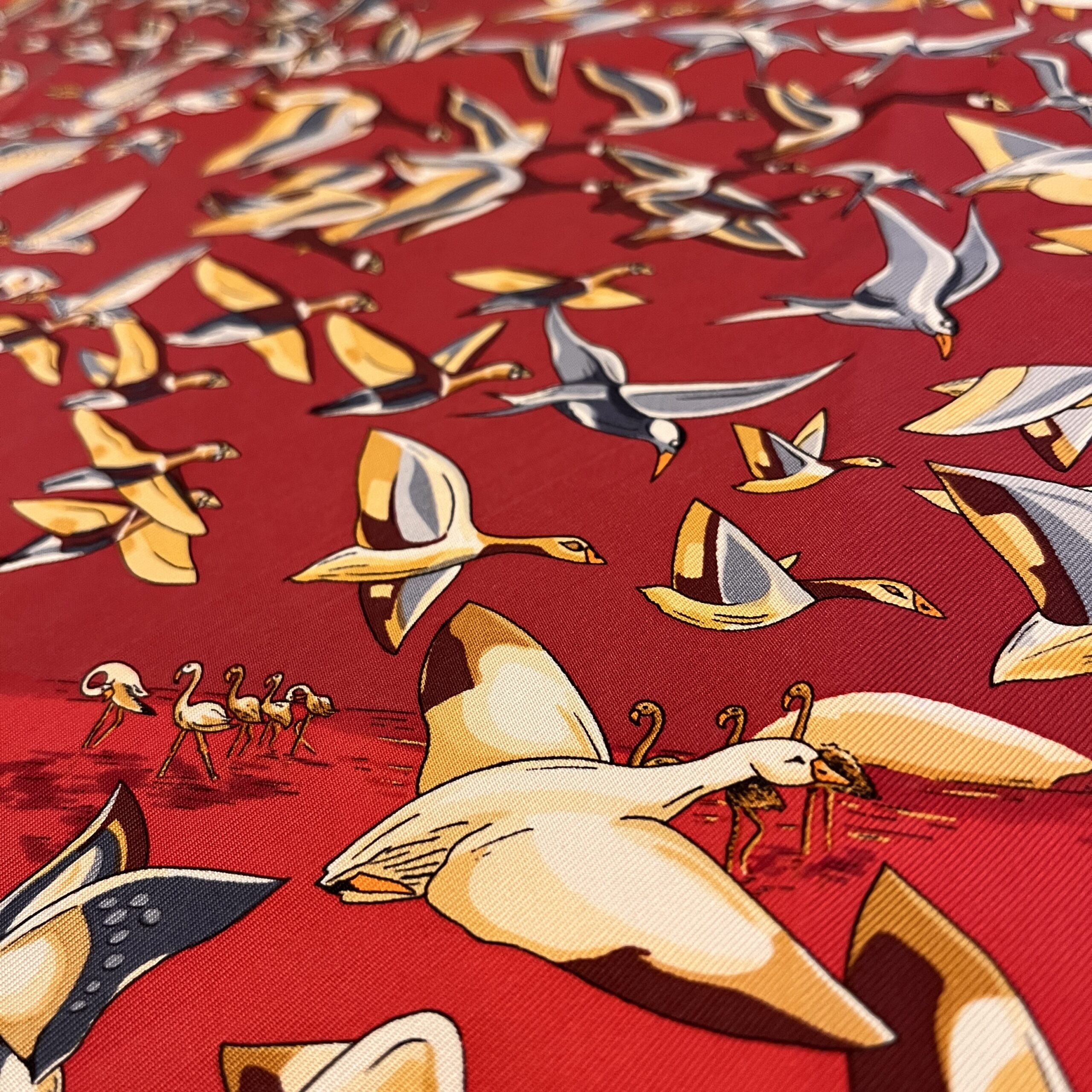 Hermes Scarf Libres Comme L’Air (Free as the Air) Spotless Collectible