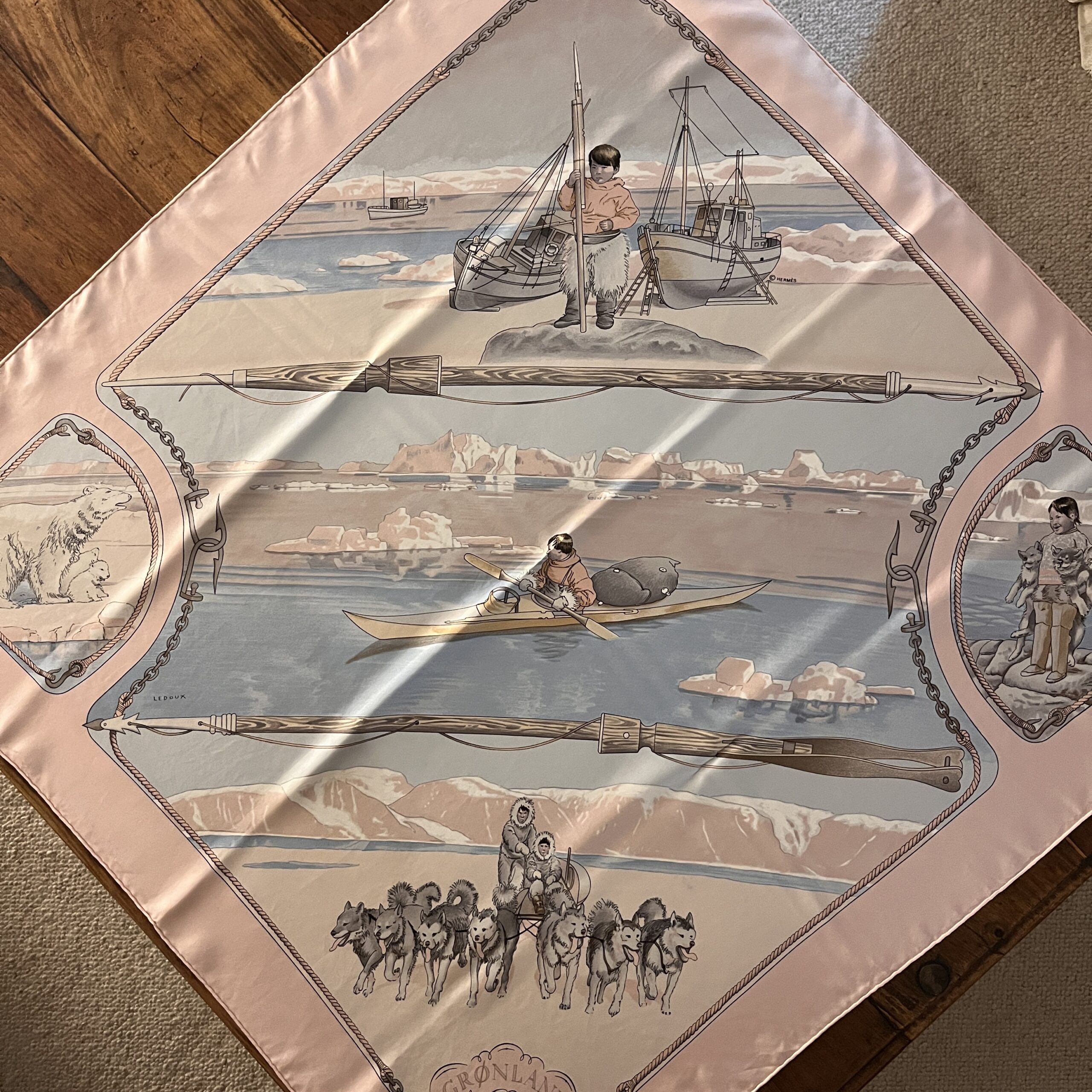 Hermes Scarf Gronland in Pink