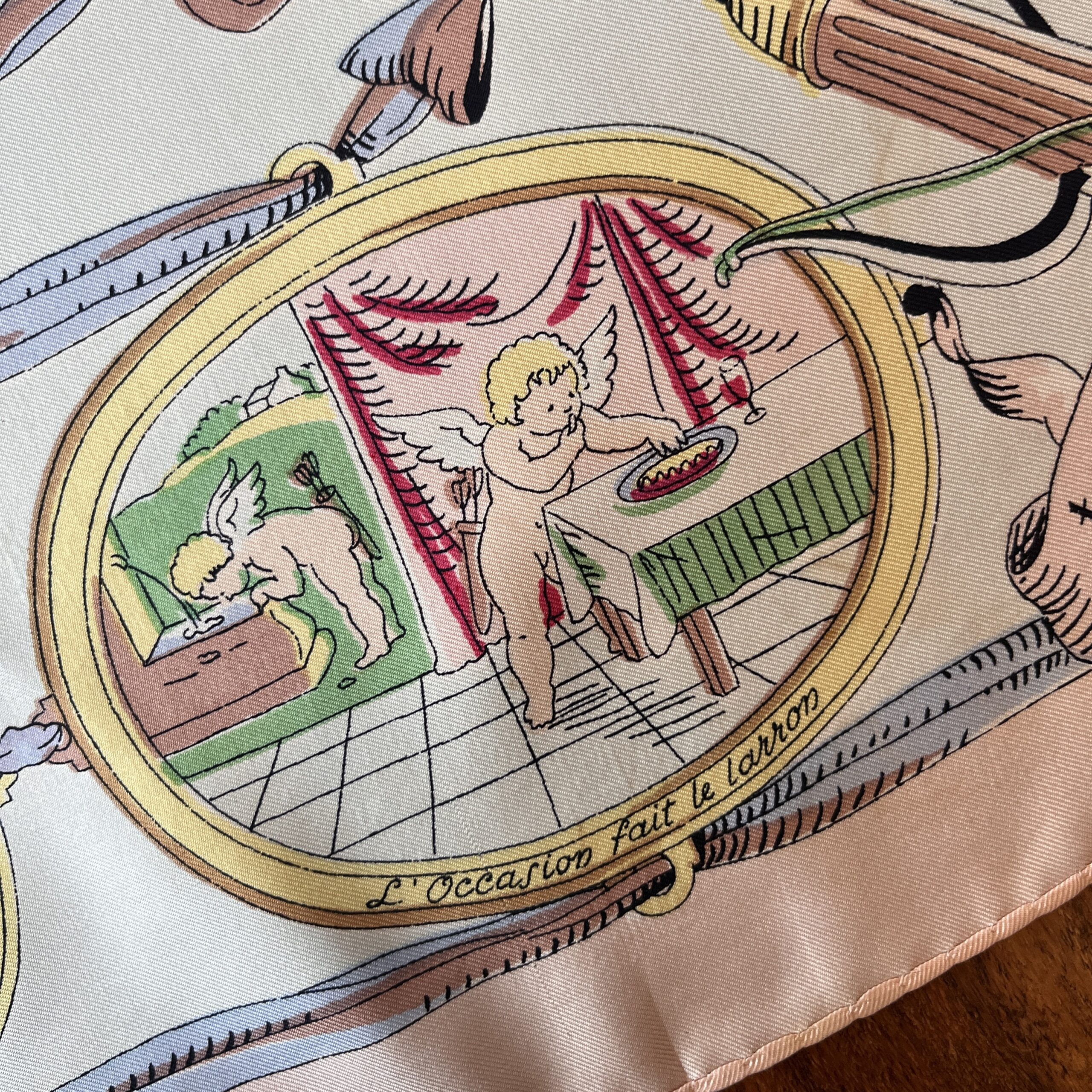 Hermes Scarf Les Amours Romantic and Fun GRAIL Super Rare!