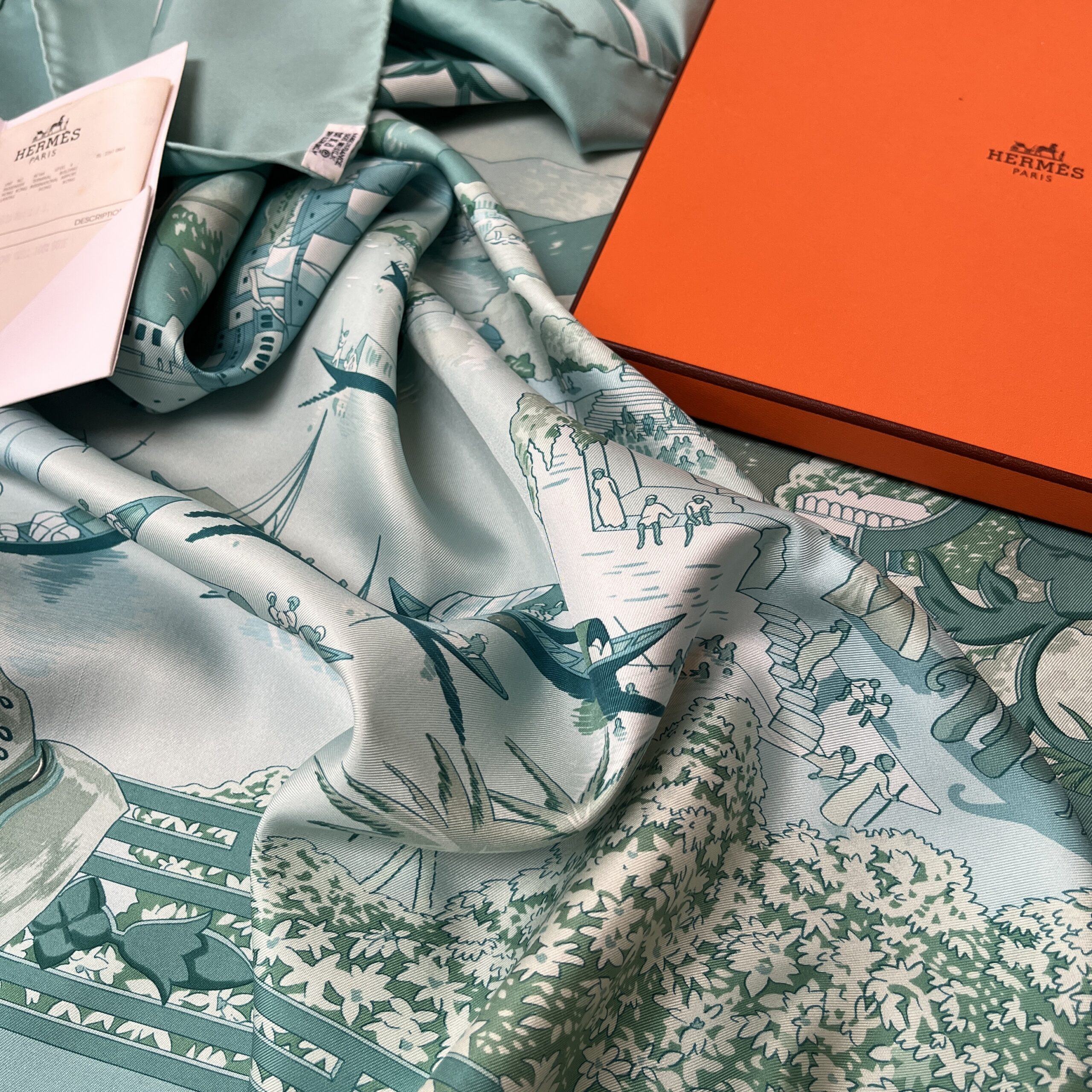 Hermes Le Fleuve Sacre with Original Almost Perfect Box, Tissue and Receipt. Unworn