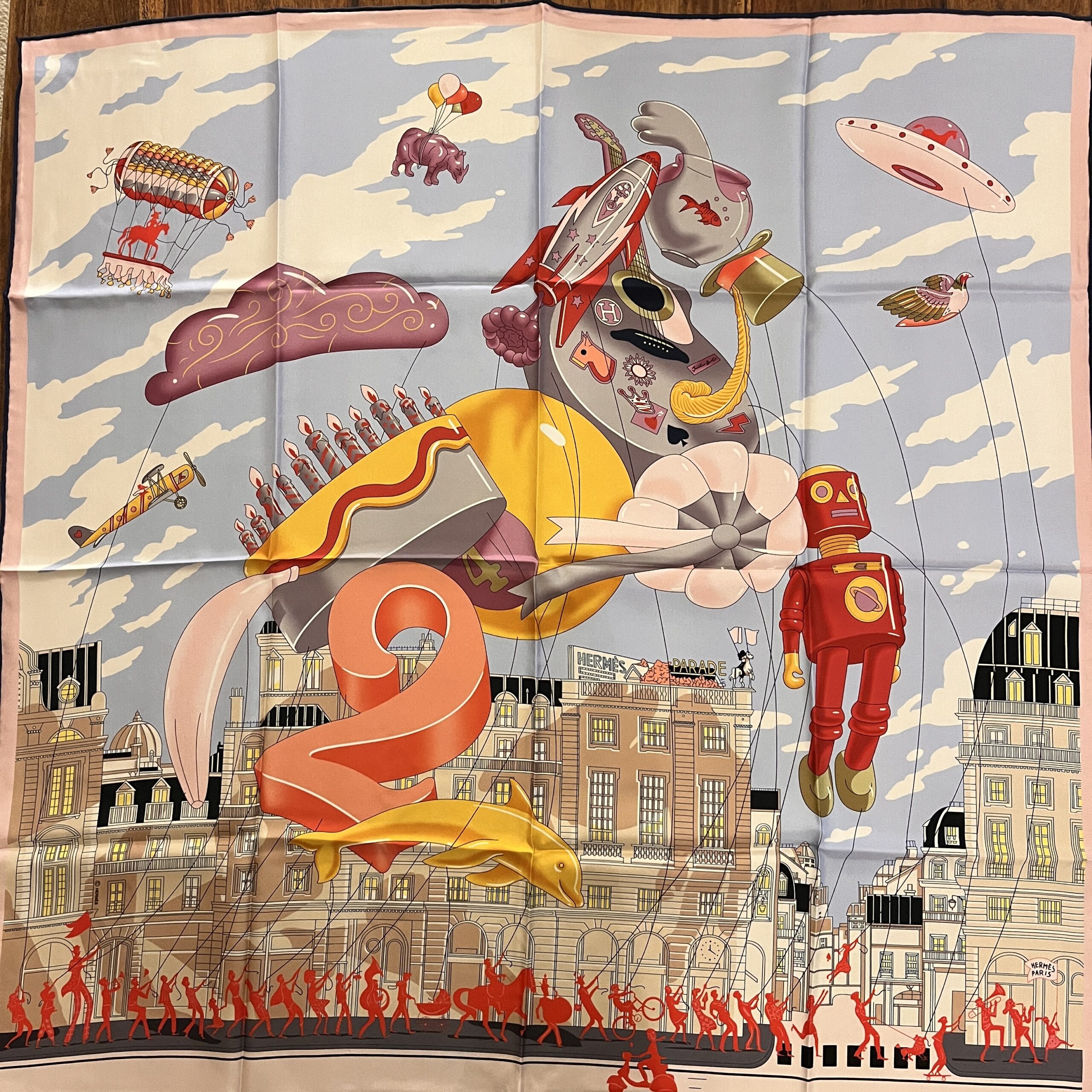 Hermes Parade MINT! Fun and Whimsical!