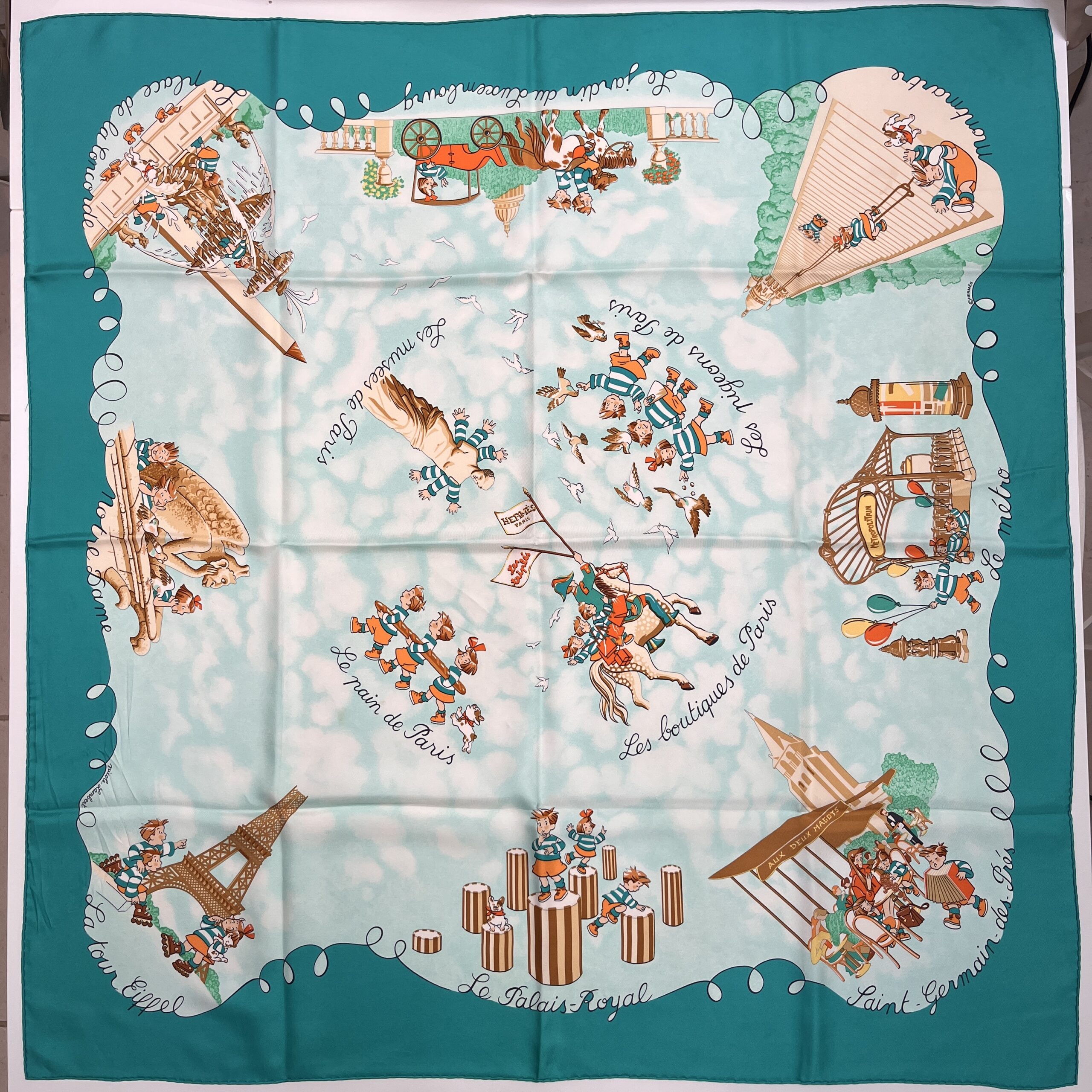 Hermes Les Triples (The Triplets) Almost Unworn Sea Green