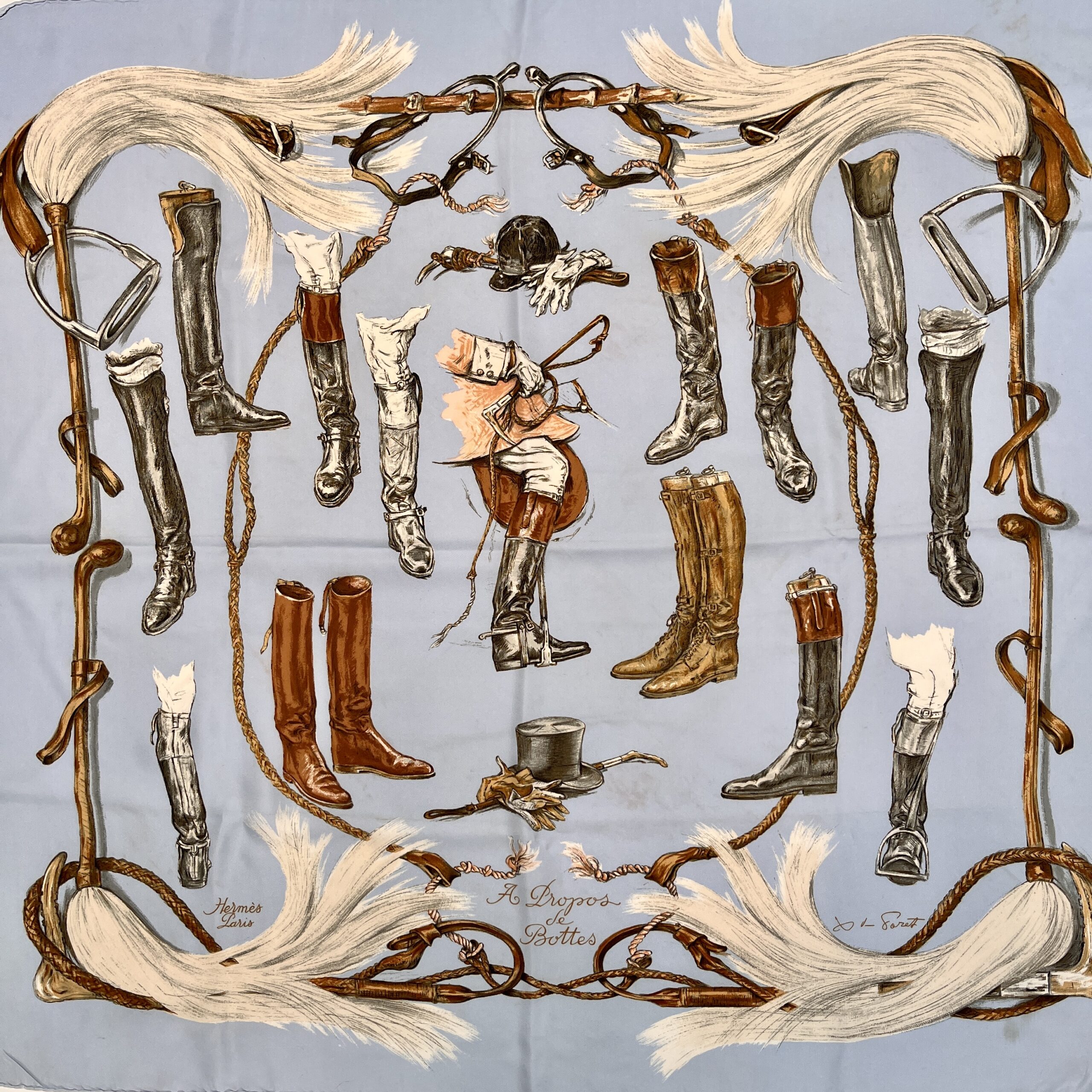 Hermes A Propos de Bottes (About Boots) Pretty Powder Blue