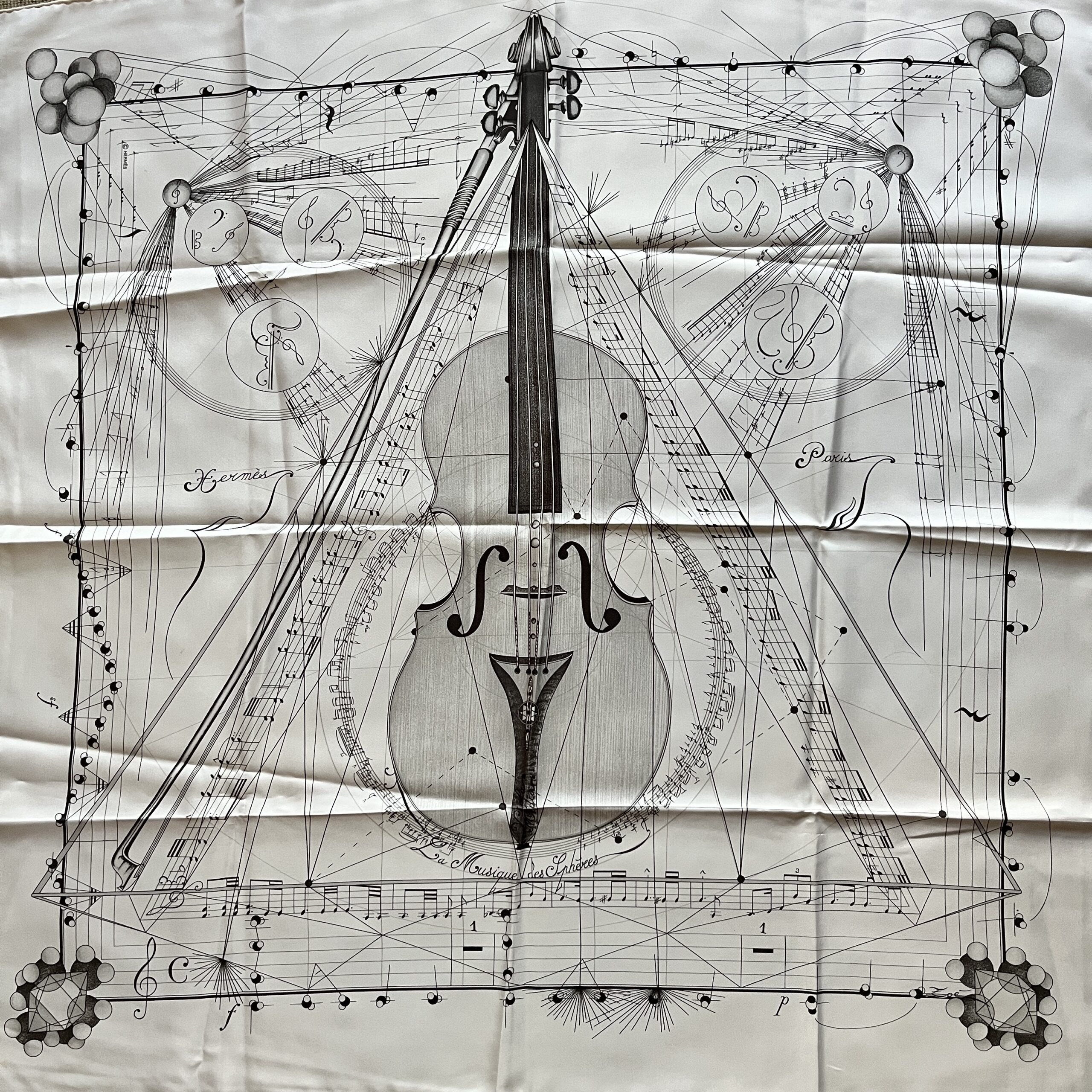 Hermes La Musique des Spheres Virtually MINT! Ivory White