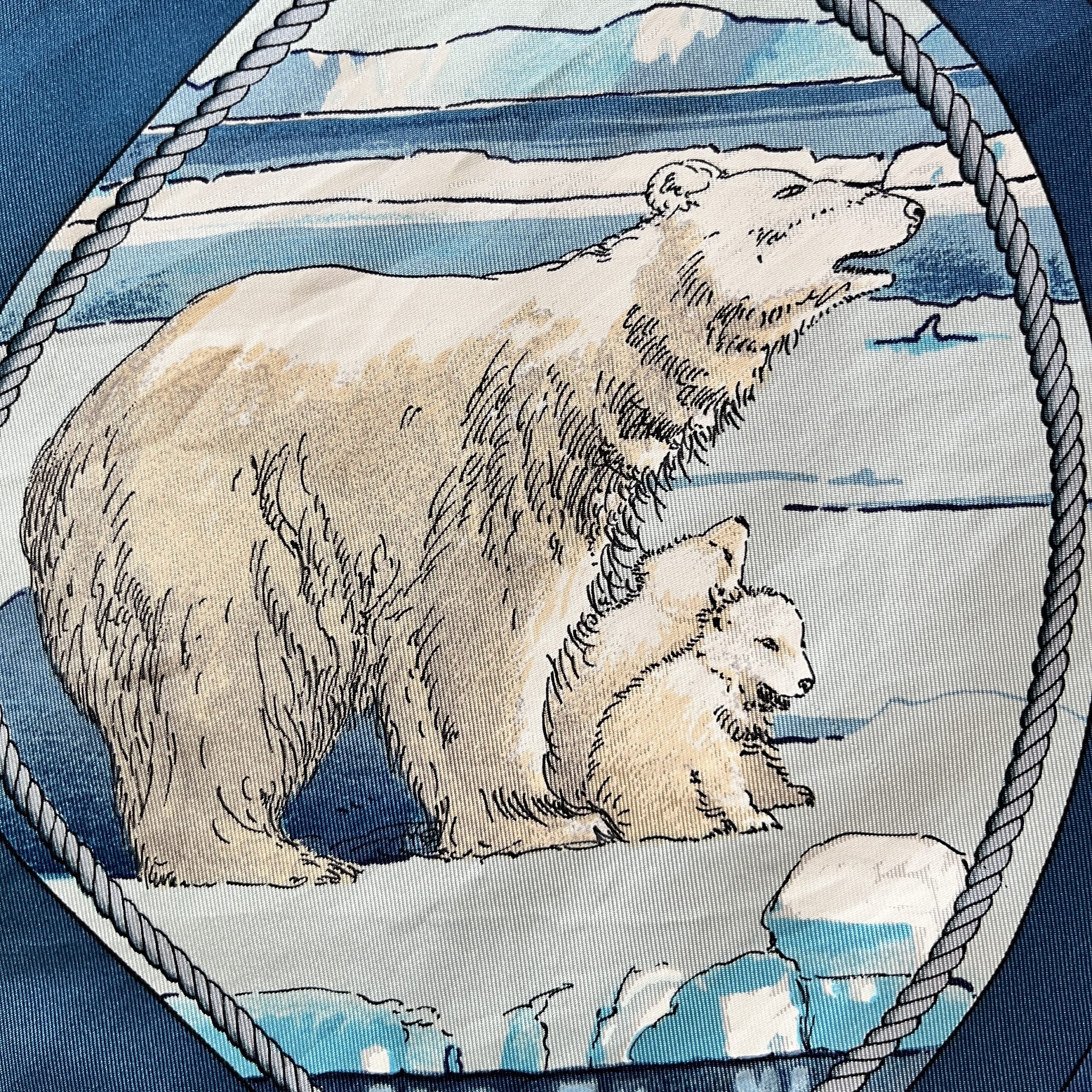 Hermes Scarf Gronland in Blue